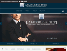 Tablet Screenshot of laleggepertutti.it
